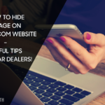 How to hide a page on dealer.com website – Useful tips for car dealers!